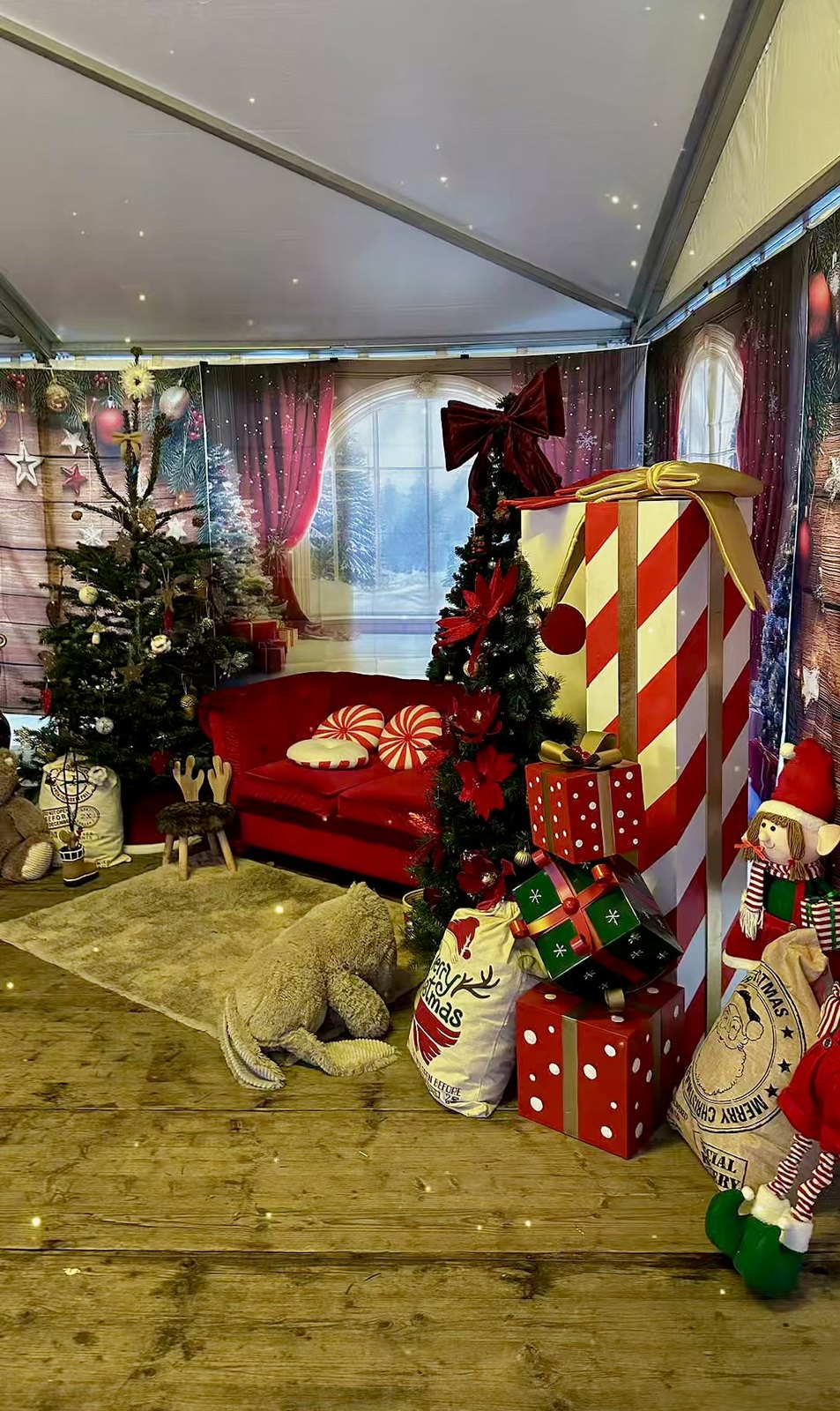 Décor de la maison du Père Noël