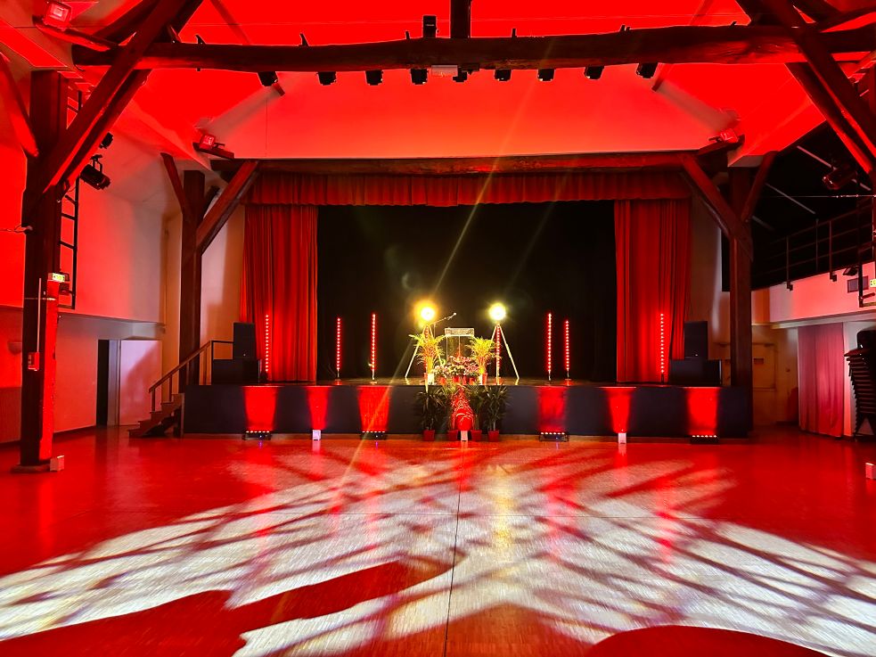 Mise en lumière d'une salle de réception